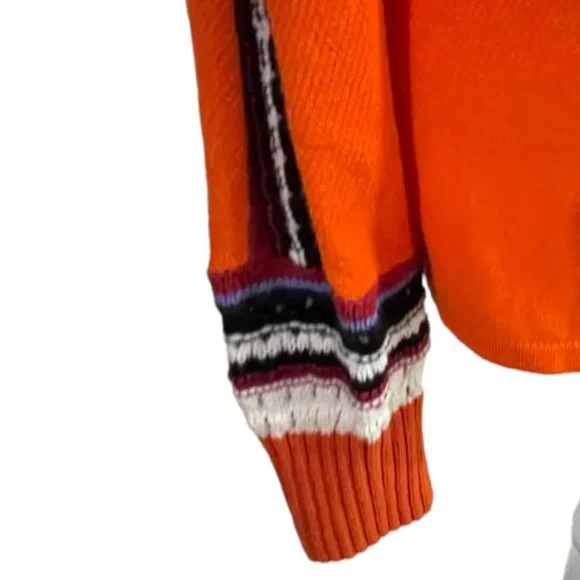 AmelieBoutik Comfy Orange Top with Sleeves Design - Women - XL - Picture 8 of 16